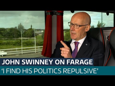 ‘I find his politics repulsive’: SNP leader John Swinney hits out at Nigel Farage | ITV News