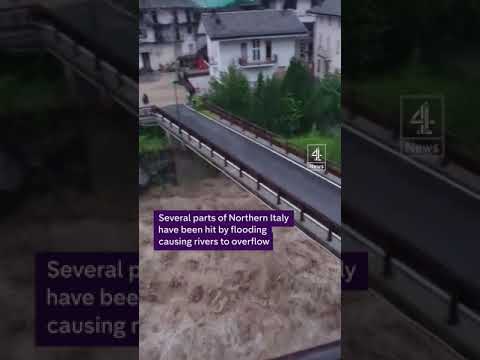 Torrential rain causes severe flooding in Italy