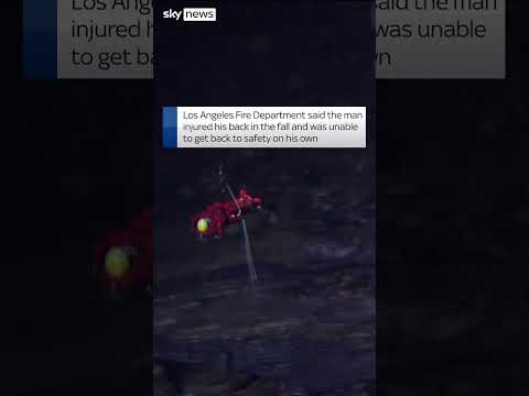 Man airlifted after falling off cliff