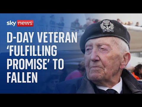 D-Day 80th Anniversary: Veteran ‘fulfilling promise’ to dozens who died in torpedo attack