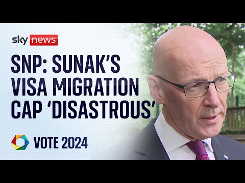 SNP leader brands Sunak’s migration cap ‘disastrous’ | Election 2024