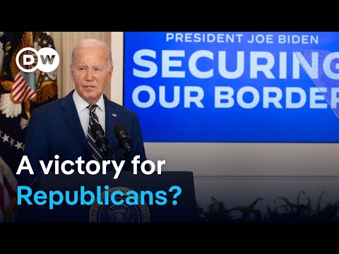 US President Joe Biden signs executive order drastically tightening US-Mexican border | DW News