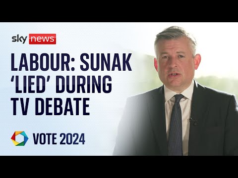 Labour: Sunak ‘lied’ about Starmer’s tax plans during TV debate