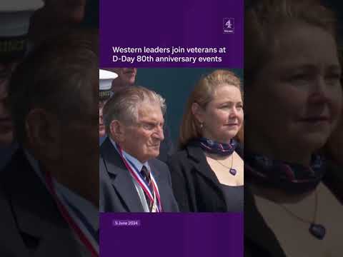 Western leaders join veterans at D-Day 80th anniversary events