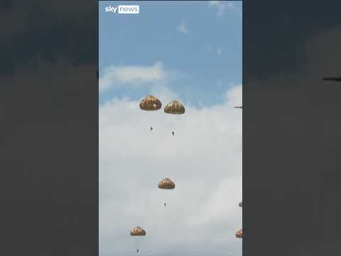 Parachutists recreate D-Day invasion