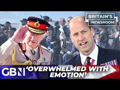 Royals ‘overwhelmed with emotion’ over the sacrifices made by veterans 80 years on from D-Day
