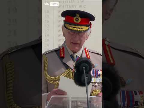King Charles pays tribute to D-Day veterans