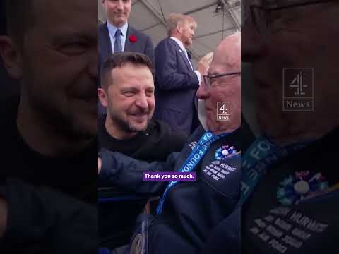 ‘My hero’: WW2 veteran praises Zelenskyy