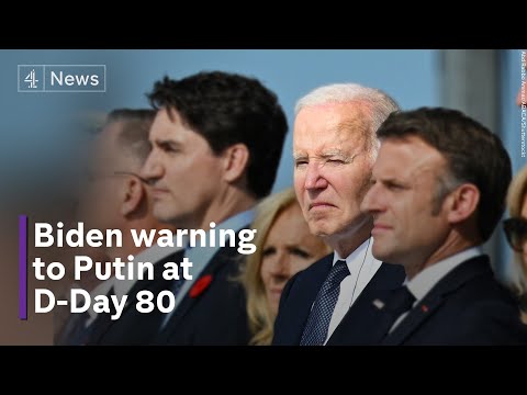 Biden tells world to ‘do duty’ and support Ukraine on D-Day anniversary