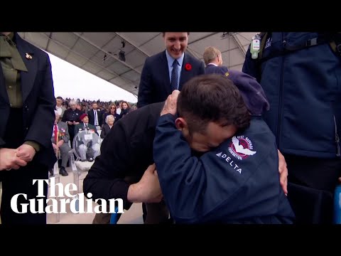 ‘You saved Europe’: Zelenskiy shares emotional embrace with D-day veteran