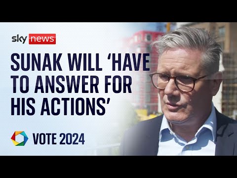 Starmer: Sunak will ‘have to answer for his actions’ after leaving D-Day commemorations early