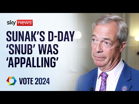 Farage says PM ‘doesn’t care about our history, our culture’ | Election 2024