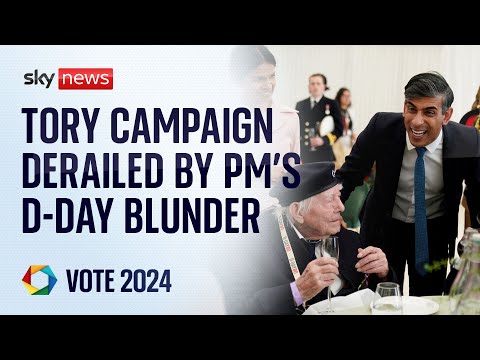 PM left D-Day event early to record a TV interview | Election 2024