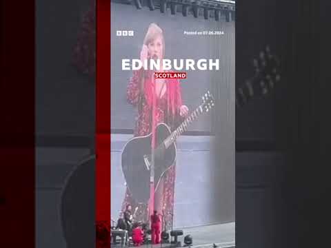 Taylor Swift says she should have come to play in Scotland more. #TaylorSwift #Edinburgh #BBCNews