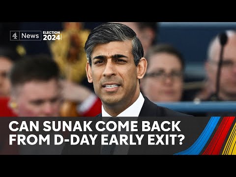 Sunak struggles to move away from D-day absence criticism
