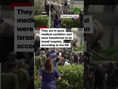 Video shows reunion between freed hostage and family