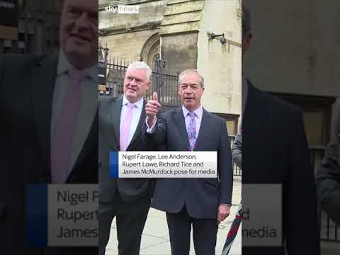Reform UK MPs arrive at parliament