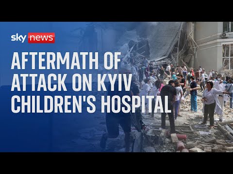 Watch live: Day of mourning after Russian attack on children’s hospital in Kyiv