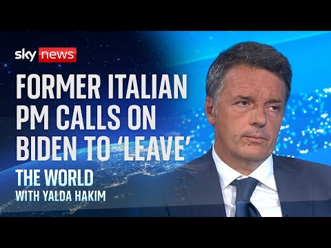 Italy’s former leader calls on Joe Biden to quit presidential campaign