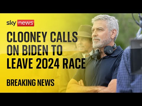 George Clooney calls on US president Joe Biden to end bid for 2024 election