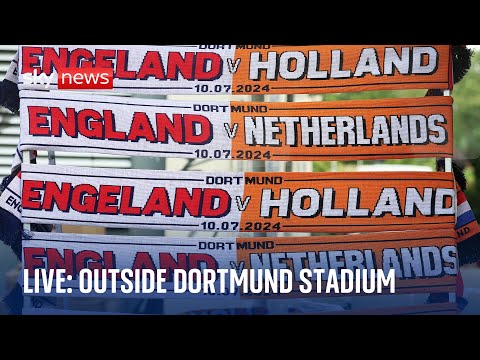 Watch live: Outside Dortmund stadium ahead of England v Netherlands