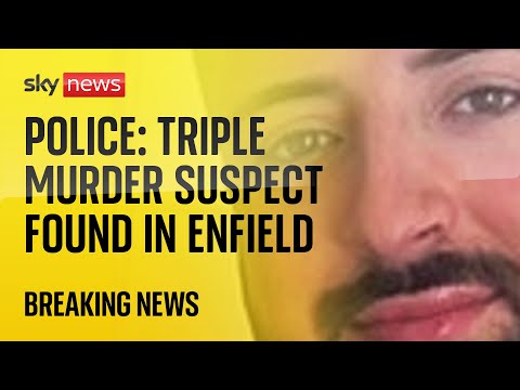 Triple murder suspect found in Enfield