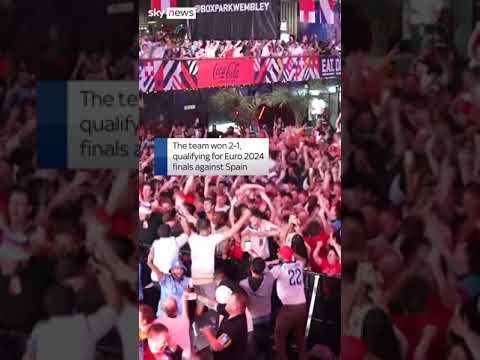 Fan mayhem as England win