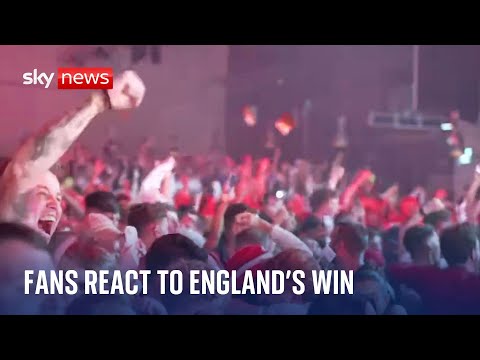 Jubilant fans react to England’s win