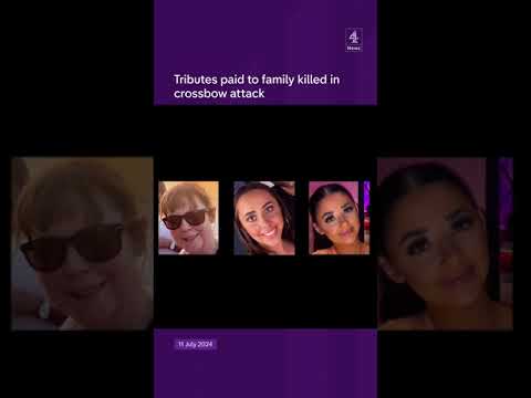 Tributes paid to family killed in crossbow attack