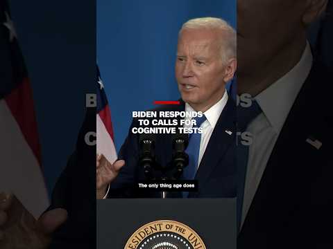 President Biden responds to calls for cognitive tests