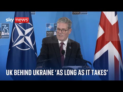 Sir Keir Starmer says Britain ‘is back’ on world stage and pledges support for Ukraine