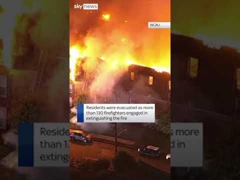 Over 130 firefighters respond to apartment blaze