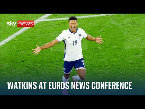 Ollie Watkins speaks at news conference ahead of England’s Euro 2024 final against Spain