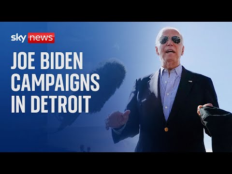 Watch live: US President Joe Biden campaigns in Detroit, Michigan