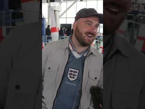 ‘Buzzing’ England fans fly to Berlin