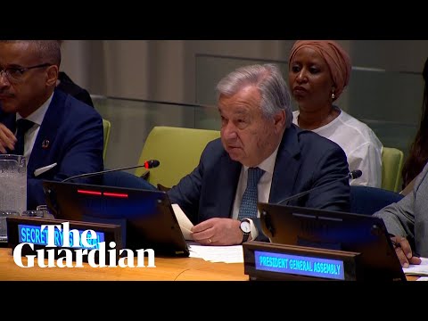 Palestinians forced to move ‘across a landscape of destruction and death’, UN chief says