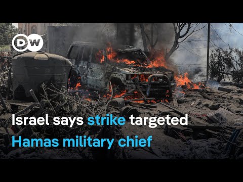 Gaza health officials say at least 71 killed by Israeli attack in ‘safe zone’ | DW News
