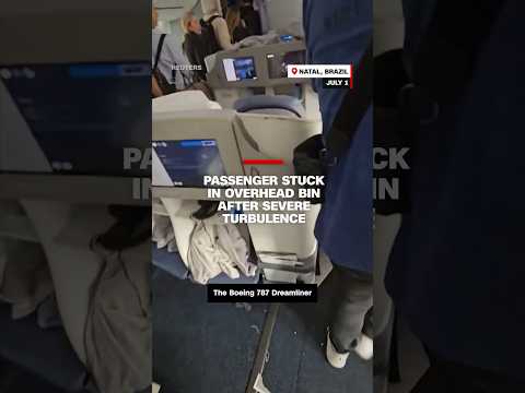 Passenger stuck in overhead bin after severe turbulence