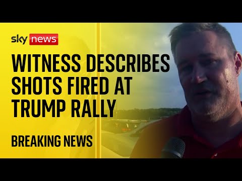 BREAKING: Witness describes the moment gunshots rang out at Trump rally