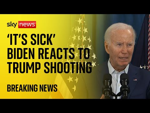 Trump shooting: ‘No place in America for this kind of sick violence’ – Biden