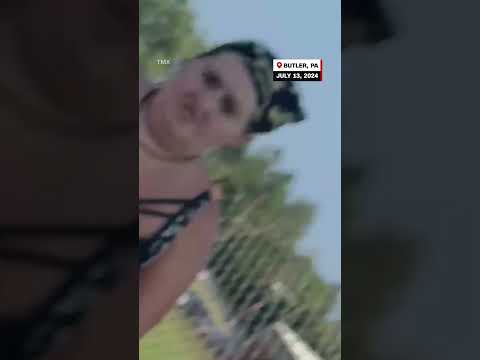 Rally goers notice alleged shooter on roof