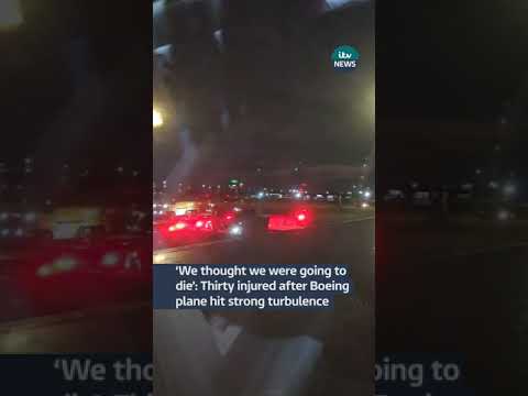 Thirty injured after Boeing plane hit strong turbulence| ITV News