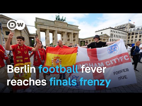 It’s coming home but to where? Spanish and English fans gear up for Euros finals | DW News
