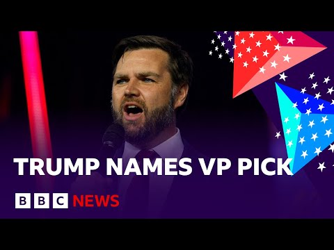 JD Vance chosen as Donald Trump’s vice-presidential nominee | BBC News
