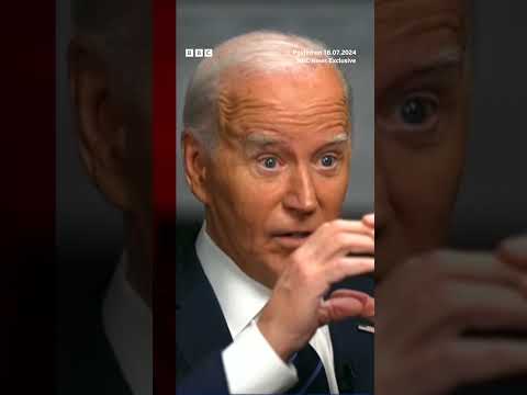 Biden calls remark about putting Trump in bullseye ‘mistake’. #Biden #Trump #BBCNews
