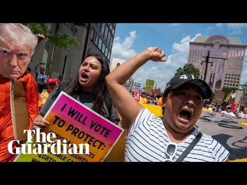 Hundreds demonstrate against Trump outside RNC: ‘We want freedom’