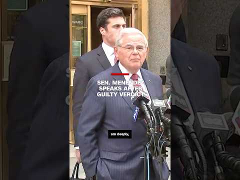 Sen. Menendez speaks after guilty verdict