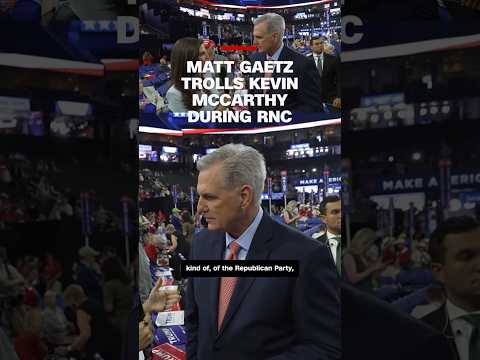 Matt Gaetz trolls Kevin McCarthy during RNC interview