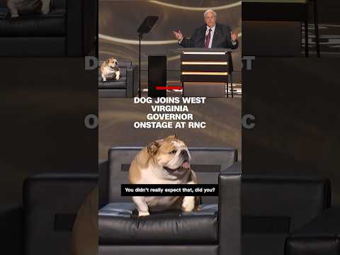 Dog joins West Virginia governor onstage at RNC