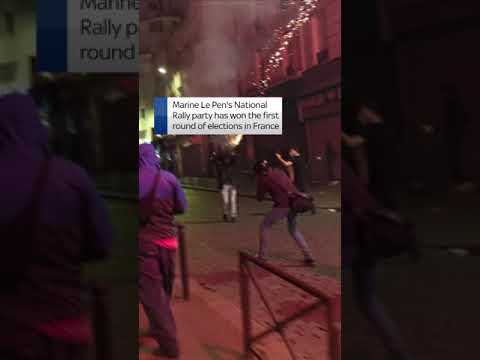 Unrest in Paris as polls close